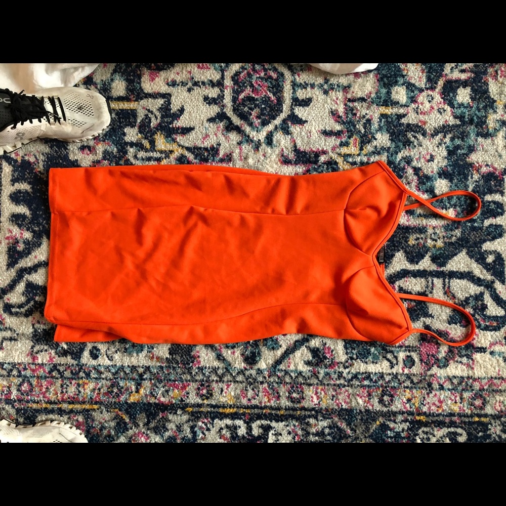 ASOS bodycon orange dress